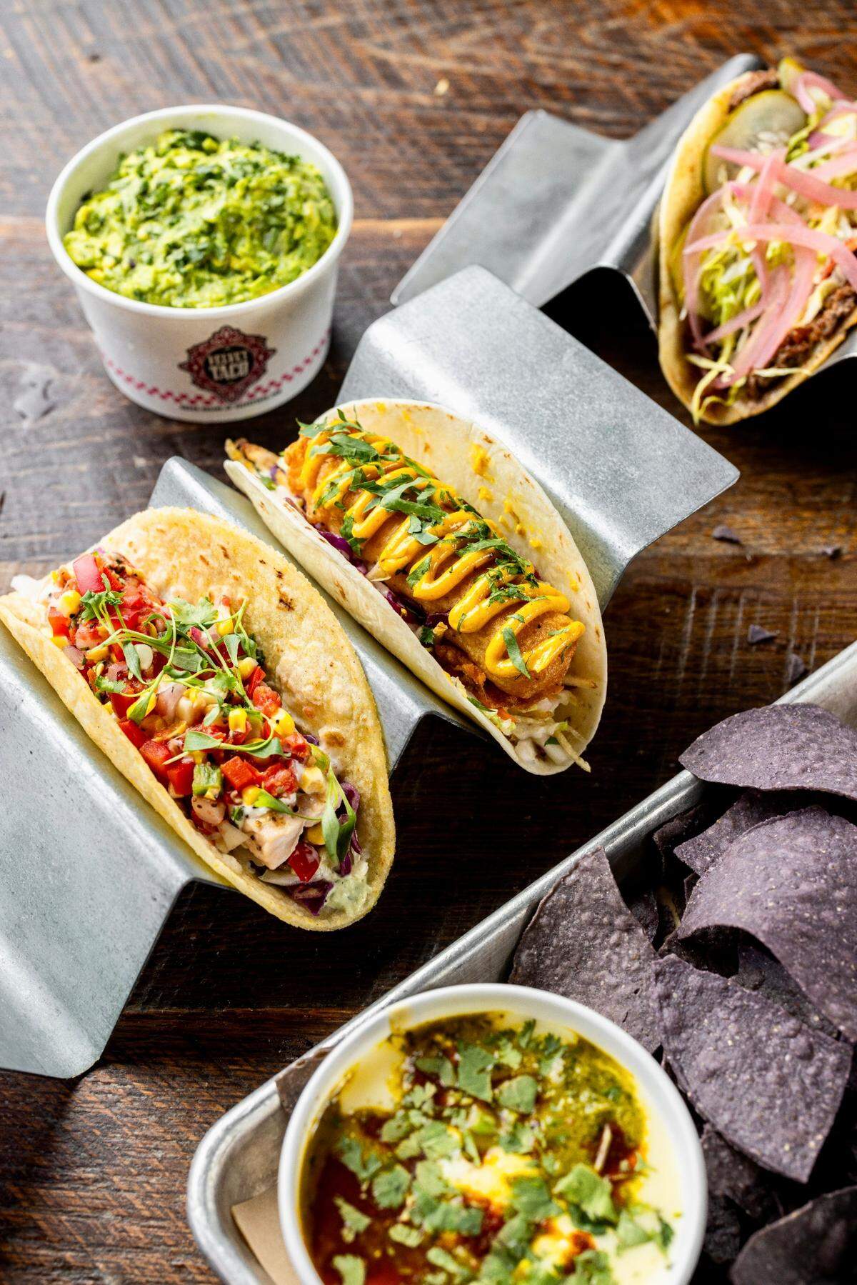Velvet Taco serves more than 20 different choices of tacos or bowls, seen July 13, 2023.