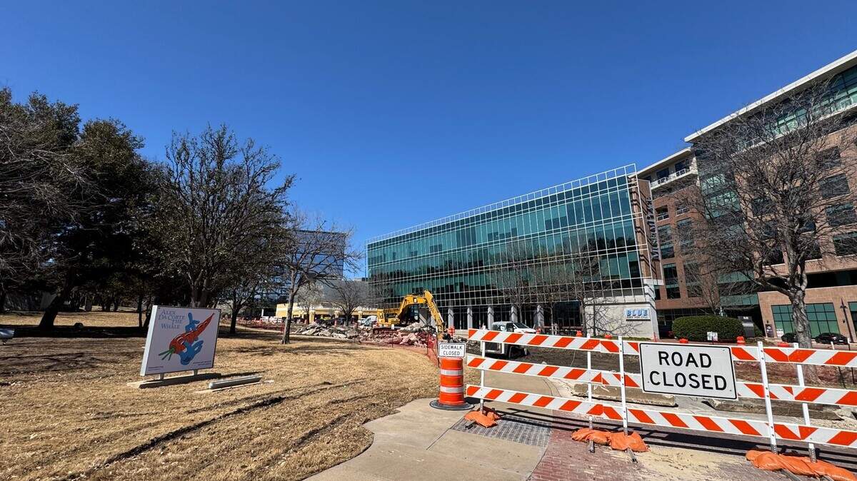 Barricades cordon off a section of Camp Bowie Boulevard from University Drive. The city, in partnership with the owners of the Crescent Hotel, is reworking the strand of Camp Bowie connecting University and Montgomery Street.