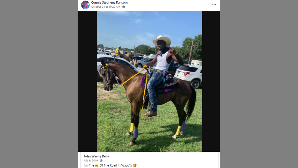 Scotty Stephens, who also went by “John Wayne Kelly,” was killed after a man opened fire at a trail riding party near Waco, Texas.
