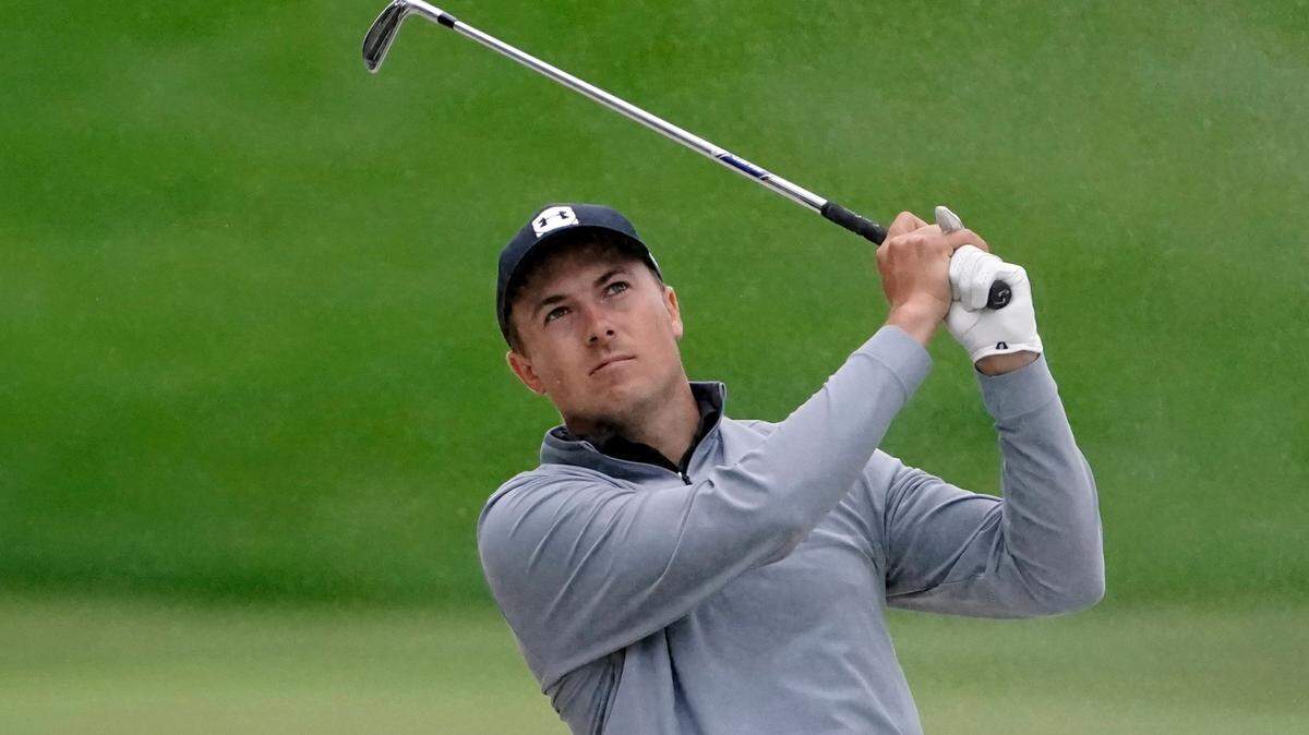 Jordan Spieth watches his shot on the 16th fairway during the third round of the Arnold Palmer Invitational golf tournament Saturday, March 6, 2021, in Orlando, Fla. (AP Photo/John Raoux)
