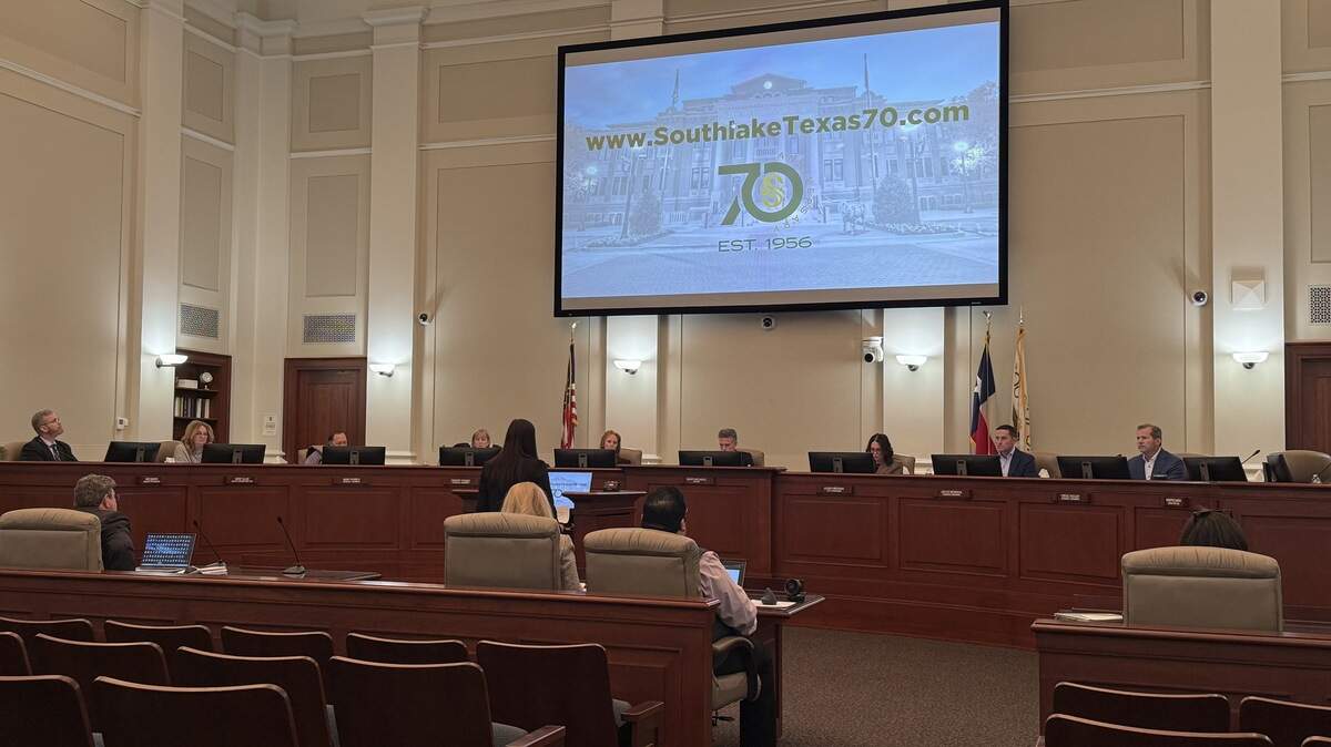 Bora Sulollari, assistant to the city manager, updated the Southlake City Council on plans for the 70th year anniversary of the city including the new page and tree planting initiative.