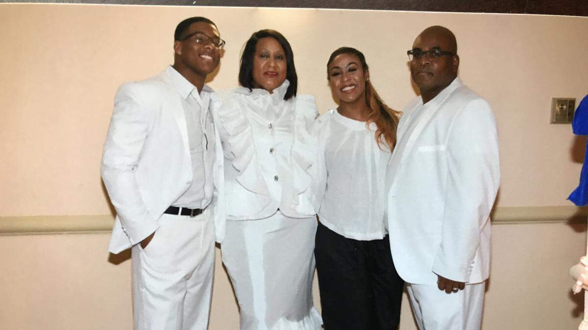 From left, Patrick Beck Jr., Janet Beck, Leah Beck and Patrick Beck Sr. Janet Beck retired from the U.S. Army in 2017. She, Leah Beck and Patrick Beck Sr. were killed by a drunken driver in a 2019 Arlington, Texas traffic crash.