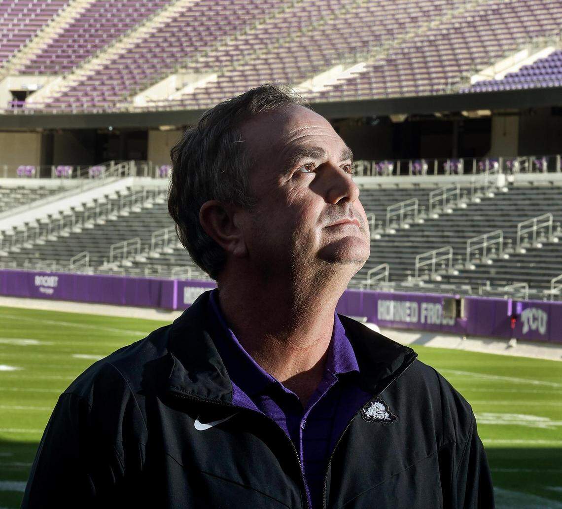 Sonny Dykes, the new head football coach at Texas Christian University, says that when he first started coaching, he didn’t intend to be a college coach, preferring high school coaching instead.