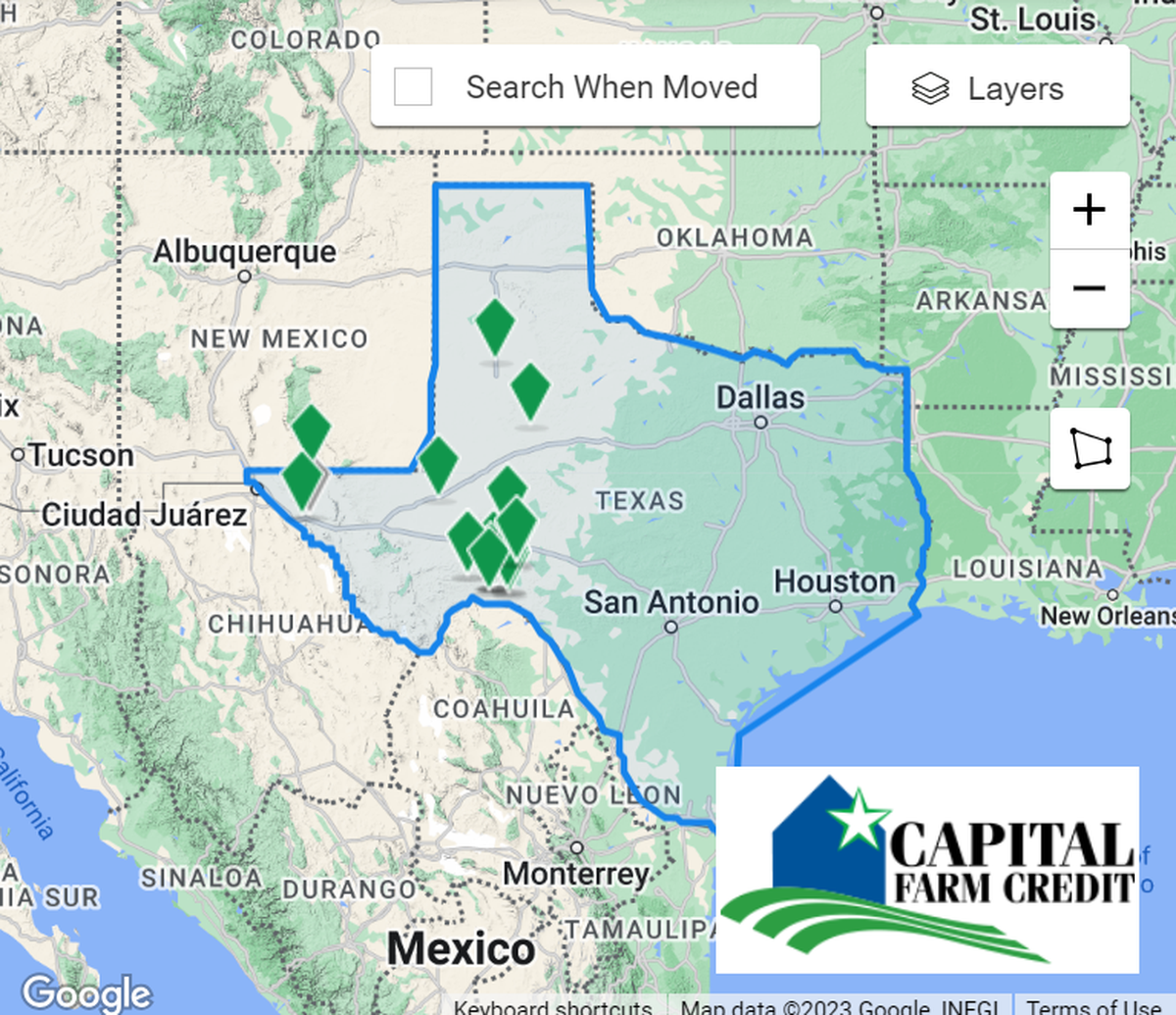 There are 48 listings in Texas currently for 100 acres or more of land that sell for $150,000 or less, with all of them located in West Texas and the Panhandle.