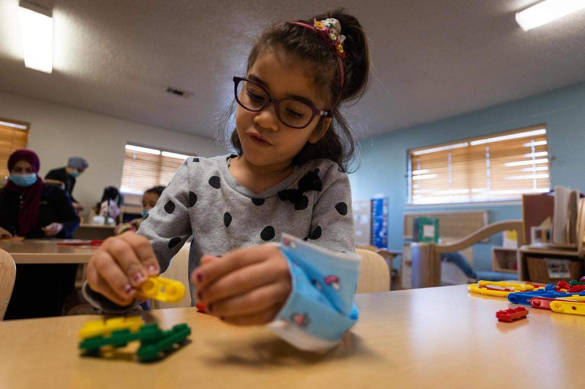 Mariam Mahmoud is one of the students at a Euless Head Start center returning this month after over a year of learning outside of the facility, which was damaged during the winter storm in February of 2021. The widespread damage spurred Child Care Associates to partner with an international nonprofit to write a guide for FEMA assistance.