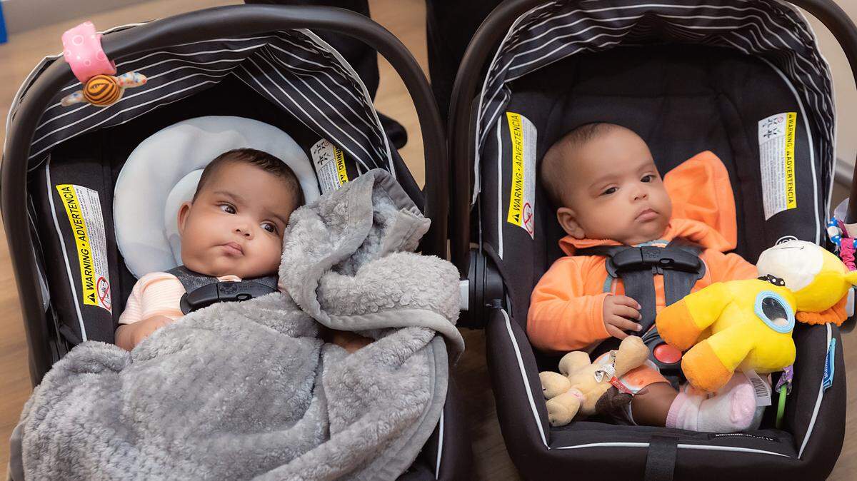AmieLynn, left, and JamieLynn, right, were born Oct. 3 in Fort Worth. The twins were joined at the chest before a successful separation surgery in January.