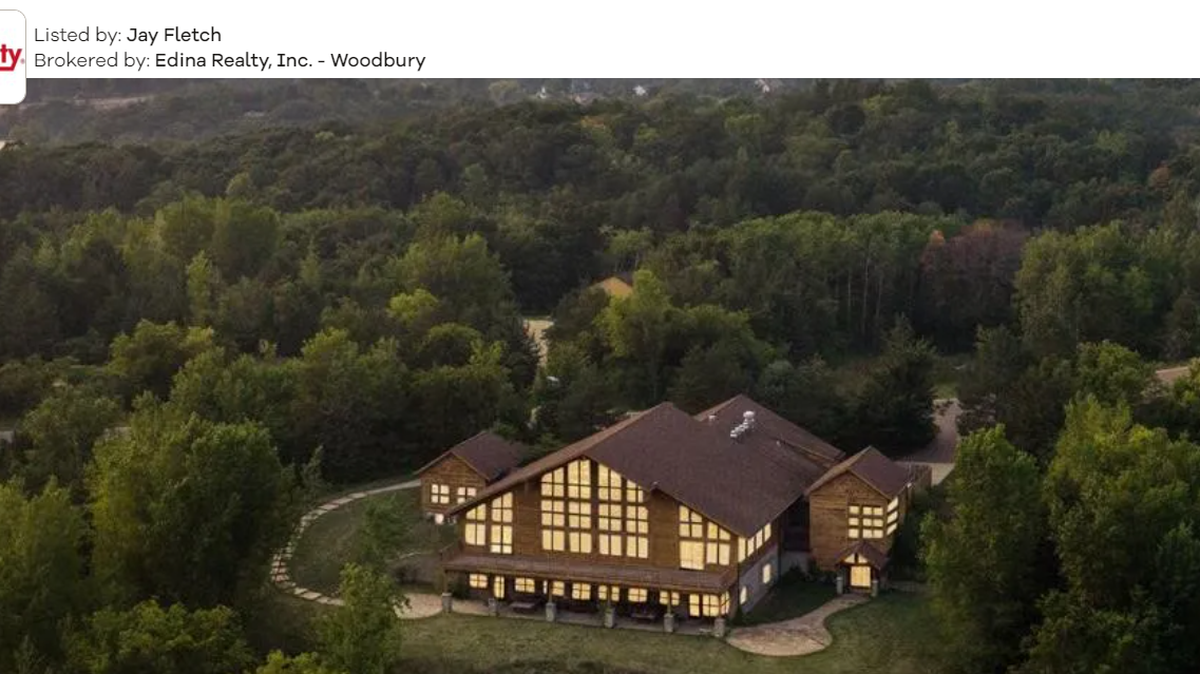 Aerial shot of the property