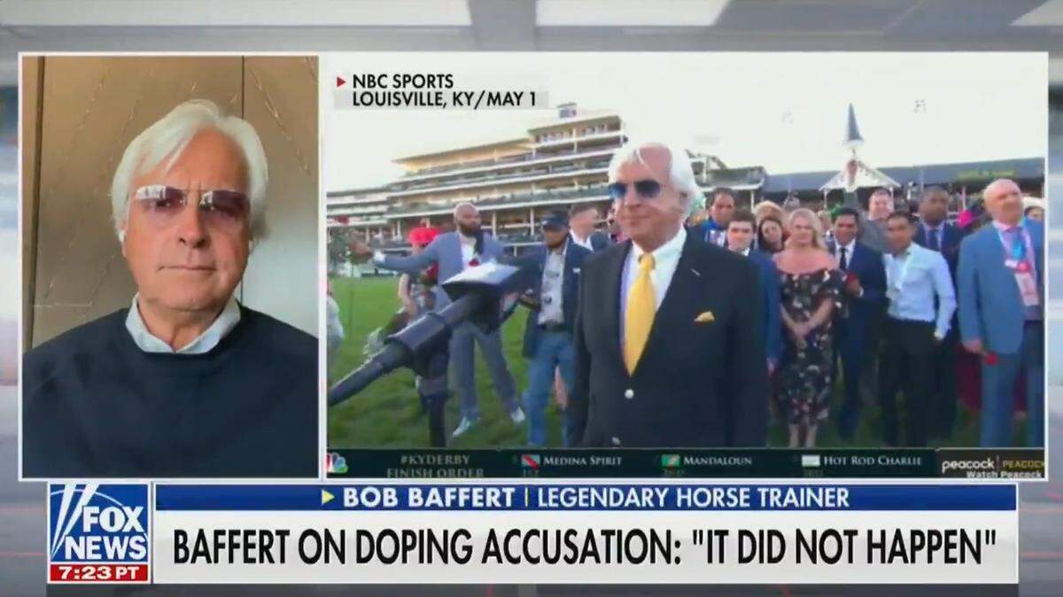Bob Baffert on Fox News.