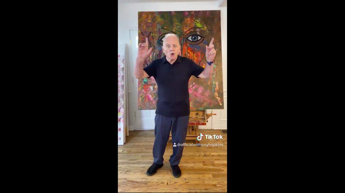 Anthony Hopkins TikTok Screen grab