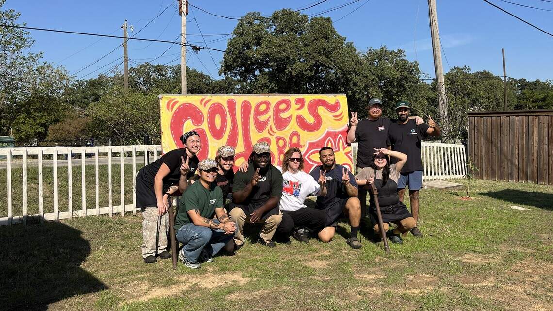 Customers in line for Goldee’s Bar-B-Q had no idea the joint won a Michelin star