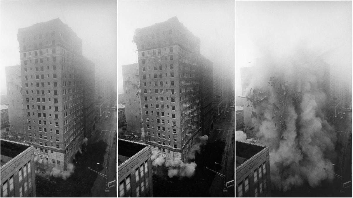 The implosion of the Worth Hotel on Oct. 29, 1972.