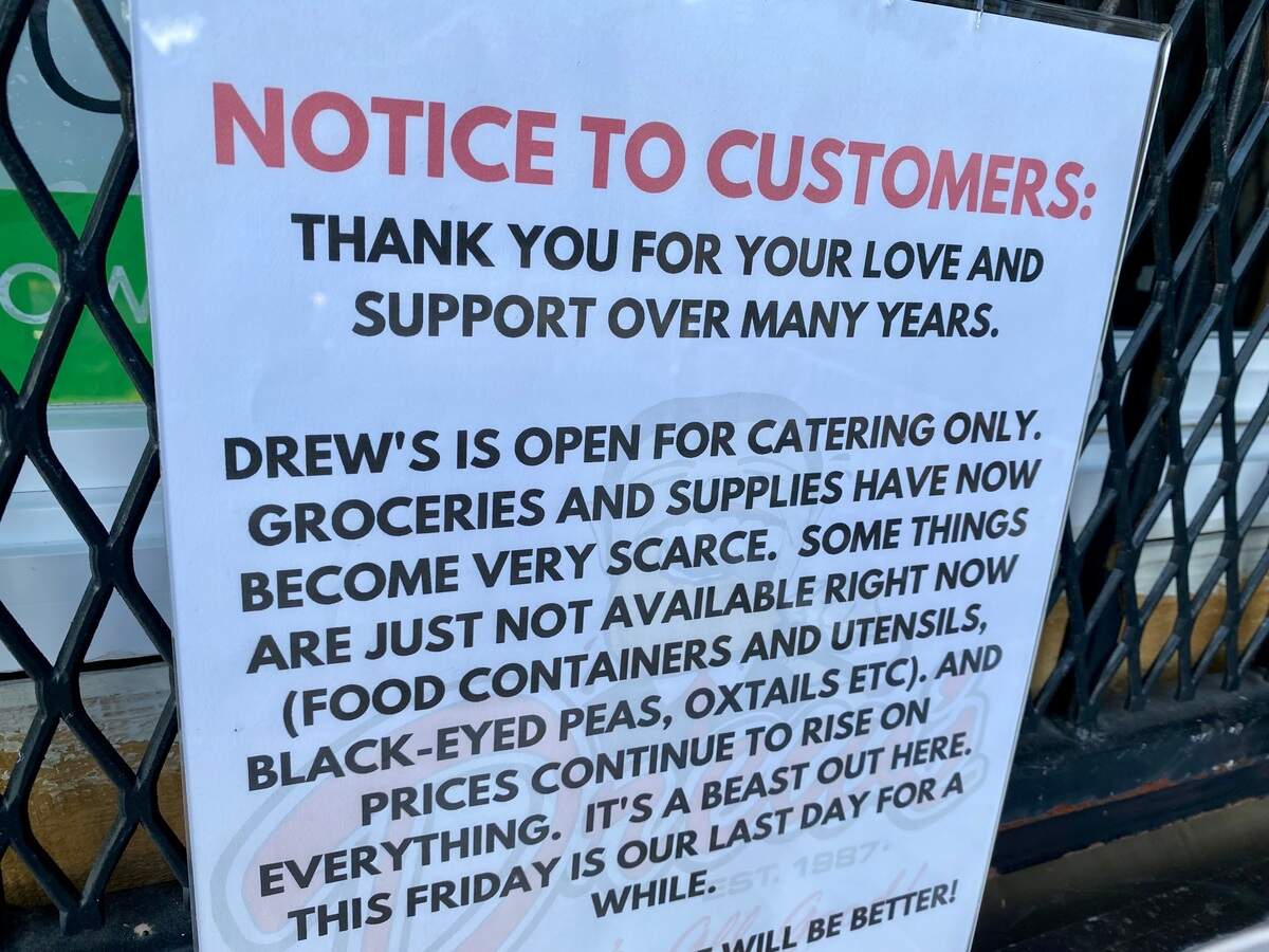 Drew’s Place, a fried chicken and soul food restaurant, is on hiatus and says it will come back “better.”