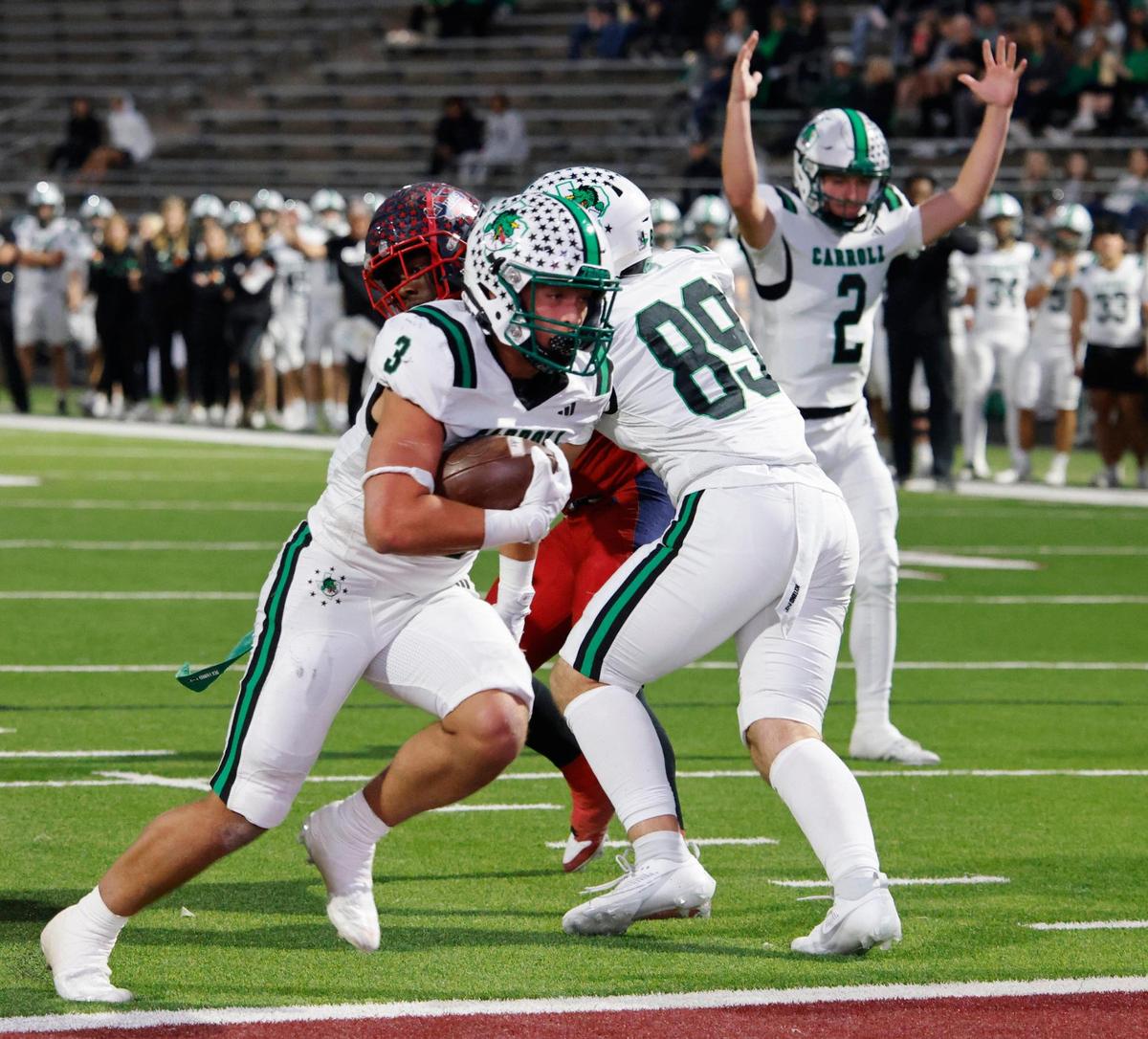 Southlake running back Davis Penn (3) is the Star-Telegram's No. 19 player to watch. 