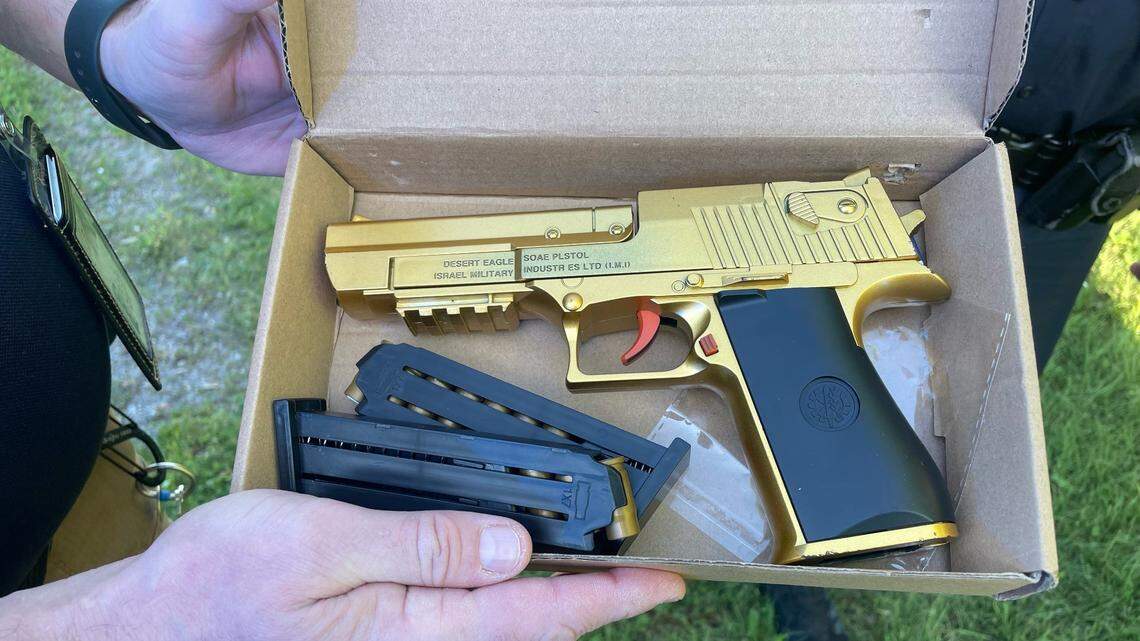 A Birdville ISD student boarded a school bus in North Richland Hills with what turned out to be an airsoft gun, police said.