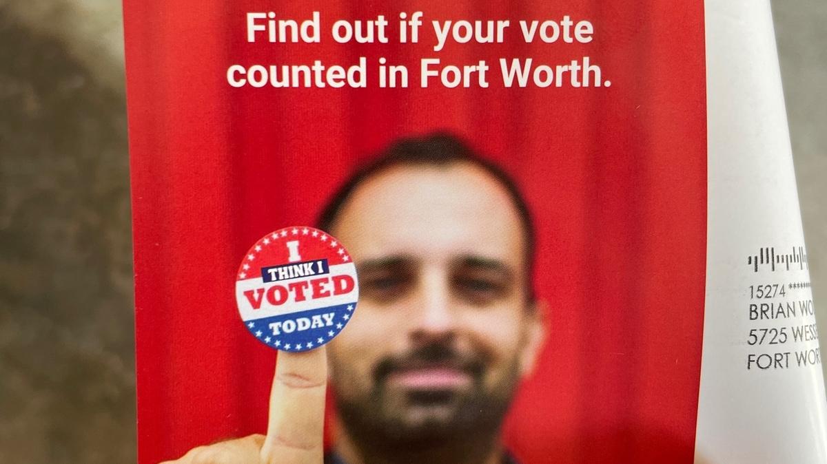 Some Fort Worth residents have received pamphlets asking them to verify their vote on a non-secure website and county officials are advising against it. 