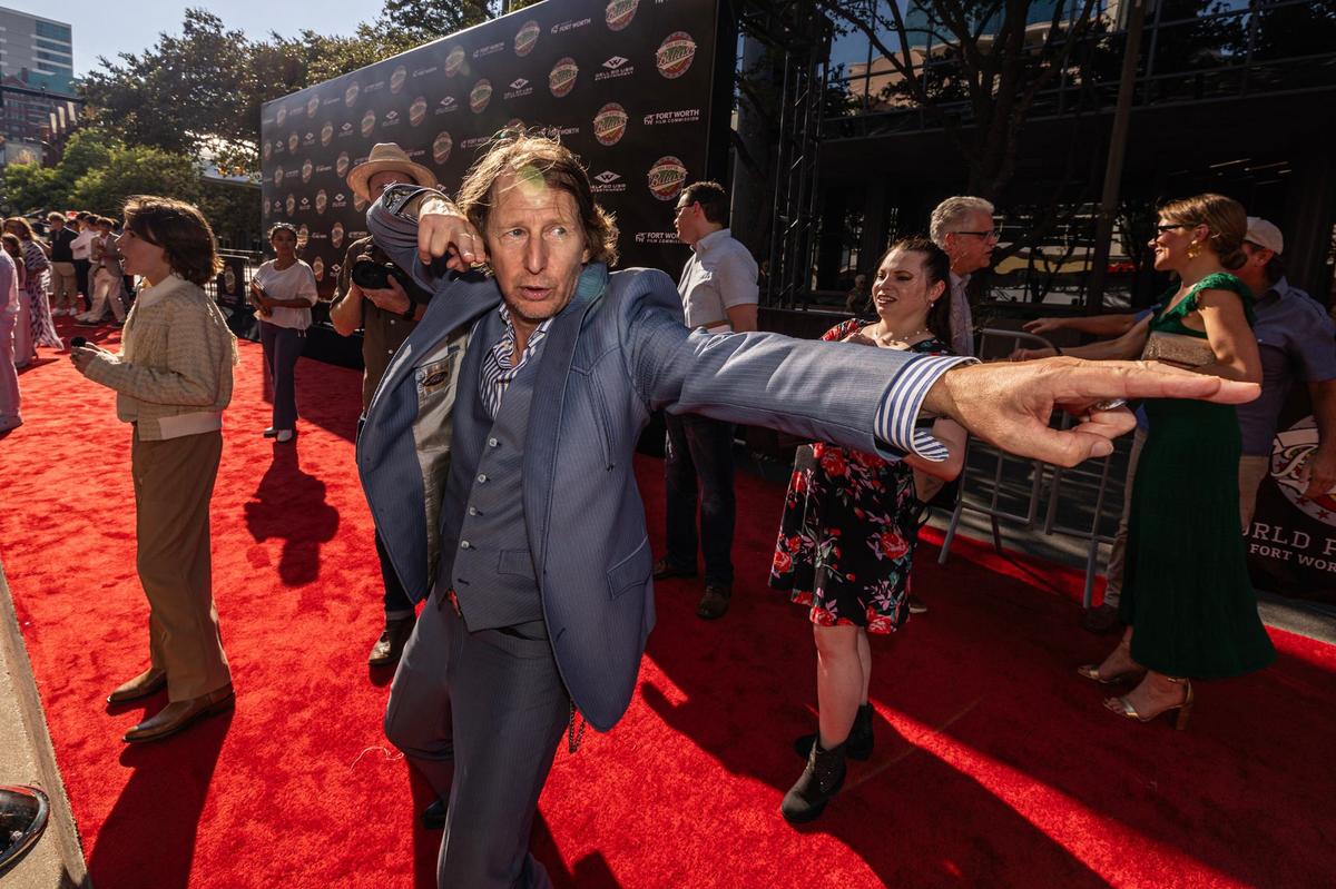 Actor Lew Temple, who plays Coach Mitch Belew, is photographed on the red carpet for the world premiere of the movie “You Gotta Believe” outside of the AMC Palace 9 Theatre in downtown Fort Worth on Thursday, Aug. 29, 2024. The film is based on the 2002 Westside Little League baseball team’s run to the World Series, after the team was inspired by a teammate’s father’s cancer diagnosis.