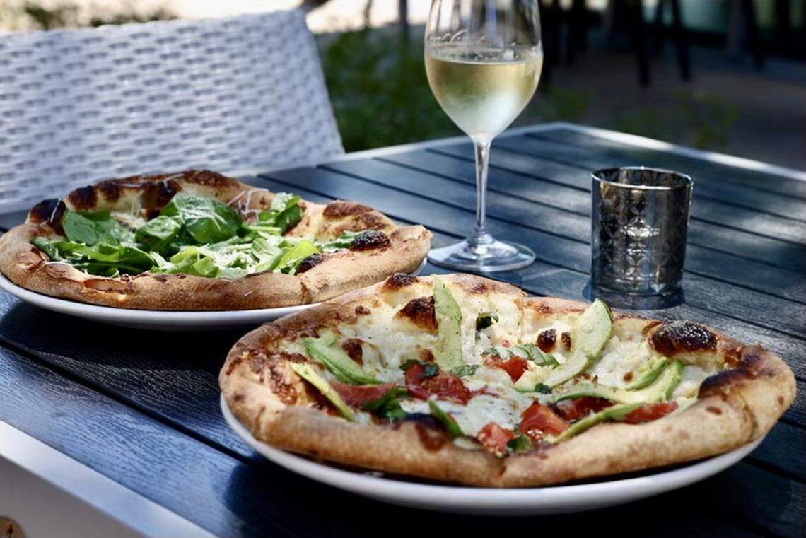 Wood-fired pizzas are the feature at Cork & Pig Tavern, but it has a general menu..