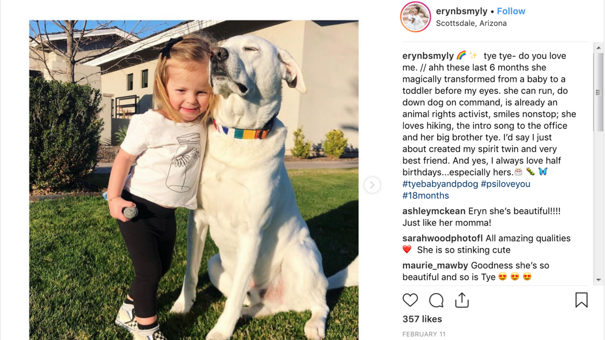 During one three month-long rehab stint, Texas Rangers pitcher Drew Smyly had a constant companion at the high-end Ritz Carlton: his dog, Tye, seen here with his daughter.