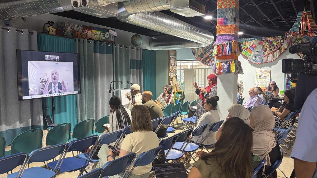 A press conference was held at The Welman Project, 2109 S Main St., in Fort Worth to provide an update on Shayma Alzubi’s lawsuit and to uplift the community’s demand for her reinstatement.