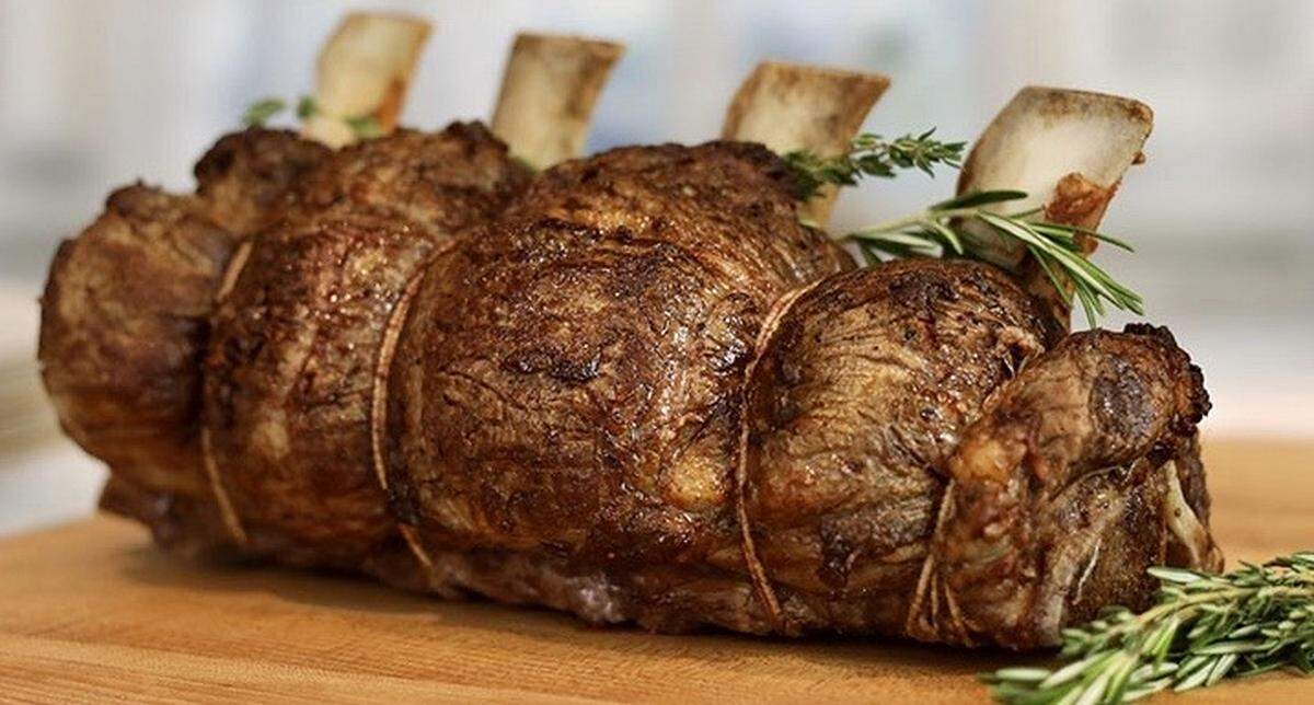 A rack of bone-in filet at Capital Grille.