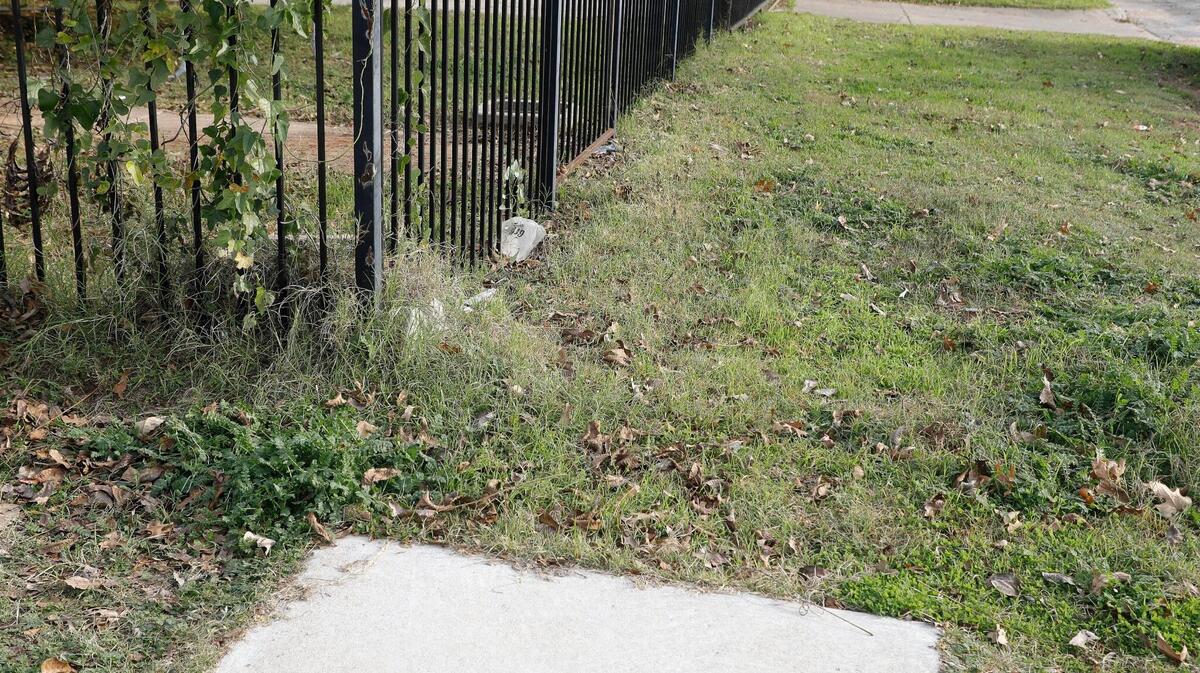 Sidewalks are cracked or, in some cases, completely missing in the Historic Marine neighborhood in Fort Worth.
