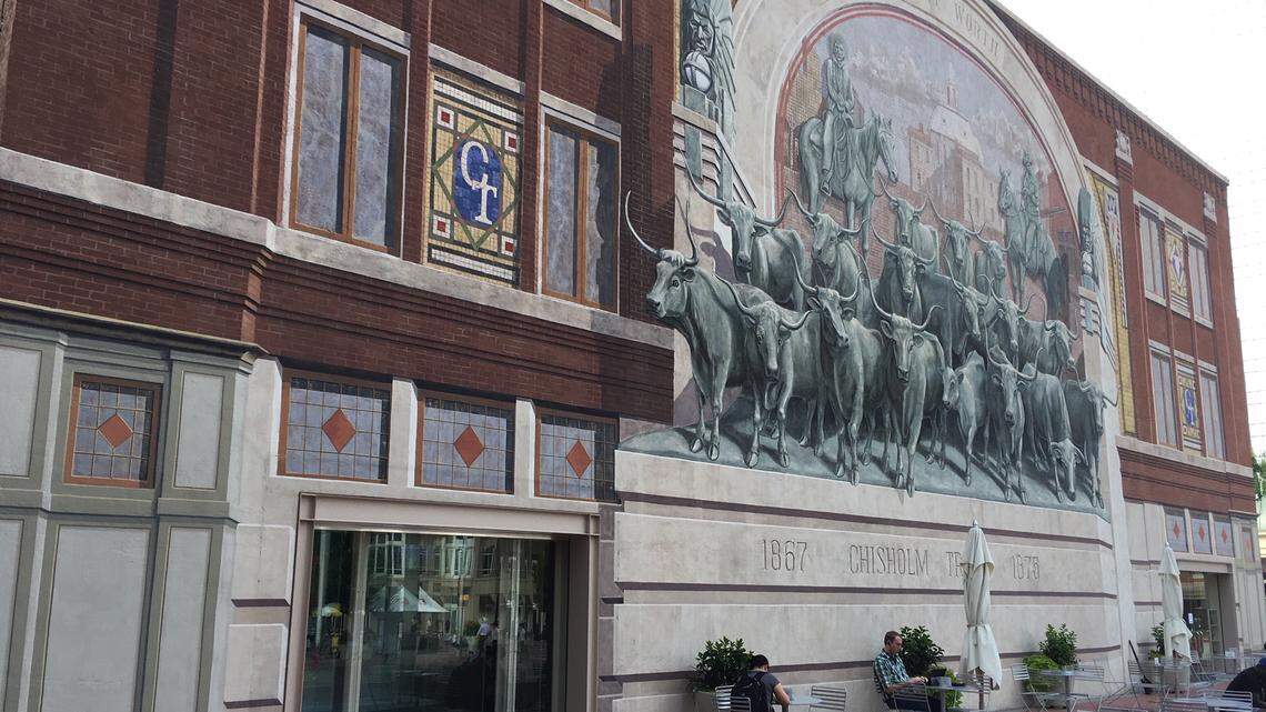 This building in Sundance Square Plaza was once the Fort Worth headquarters of Northern Texas Traction Co., which operated the interurban, the electric trolley service between Fort Worth and Dallas.