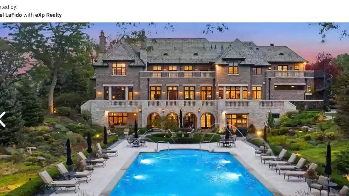 A castle-like estate that was named “the most beautiful home for sale in the state” by Architectural Digest in 2017 has gone back on the market in Barrington Hills, Illinois, for $9.5 million.