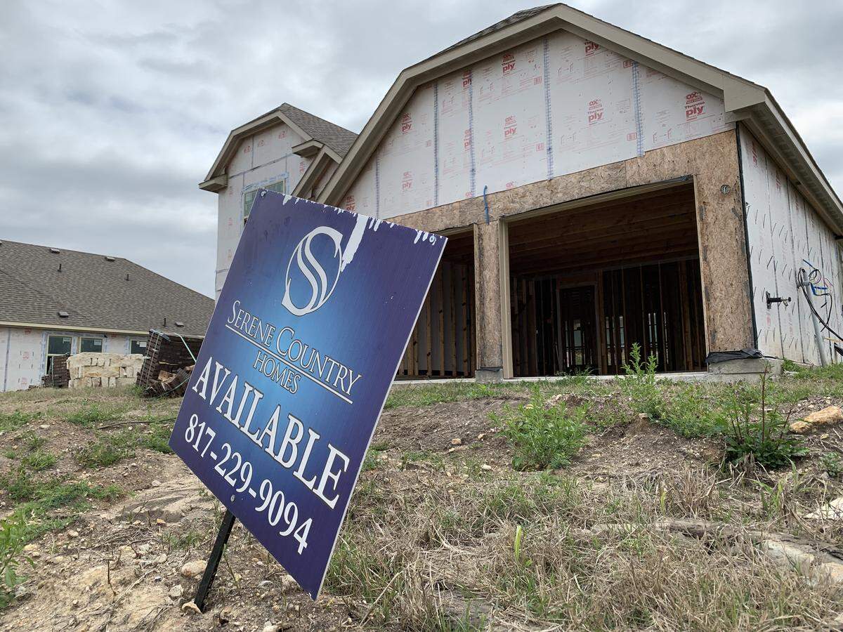 This home which is under construction in Willow Park west of Fort Worth was cited in a lawsuit against Serene Country Homes.