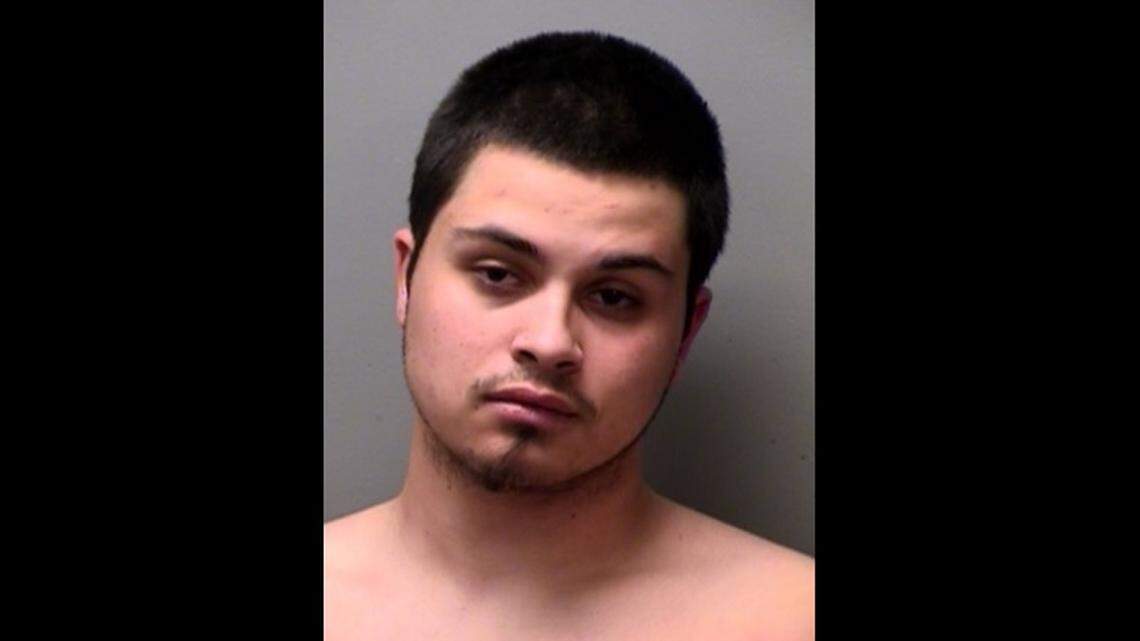 Vincent Seaman, 19, of Fort Worth is accused of trying to run over five Fort Worth officers early Friday at an apartment complex parking lot.