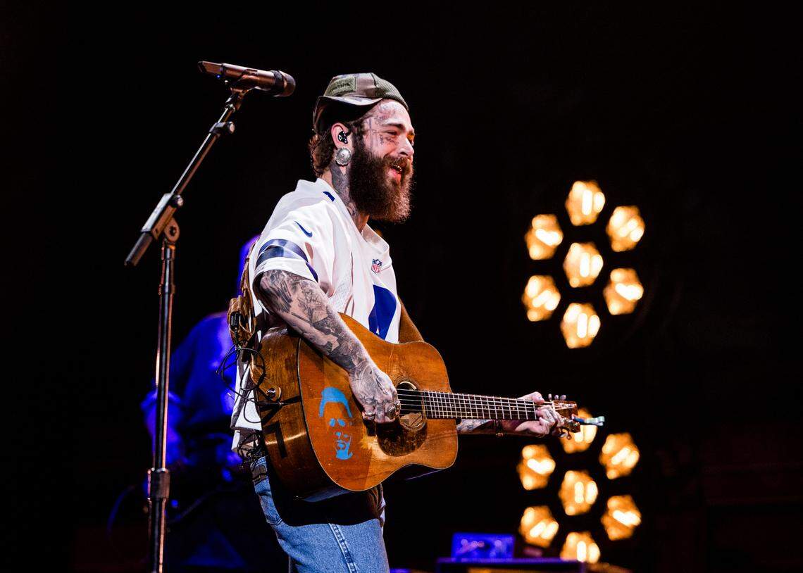 Post Malone performs onstage at the 59th Academy of Country Music Awards at The Star in Frisco on May 16, 2024 in Frisco, Texas.