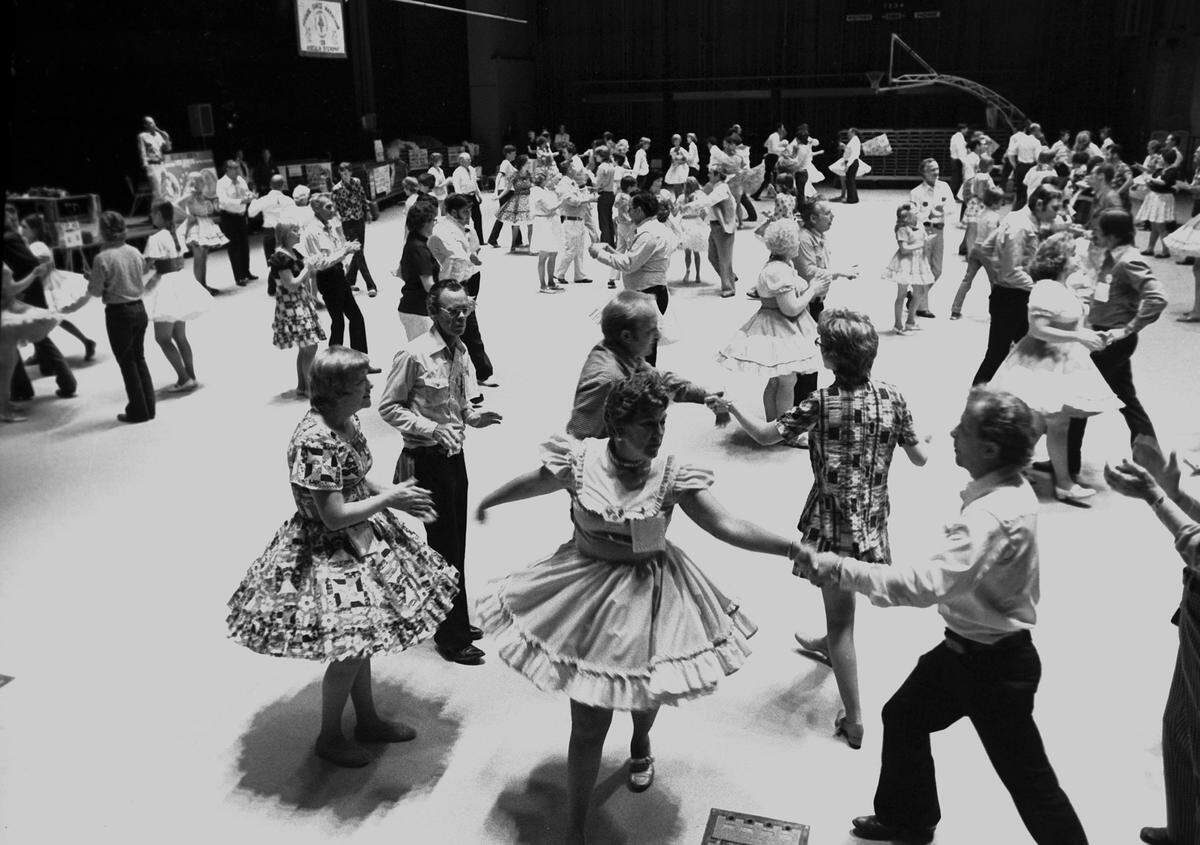Aug. 22, 1976: A square dancing marathon at the University of Texas at Arlington.
