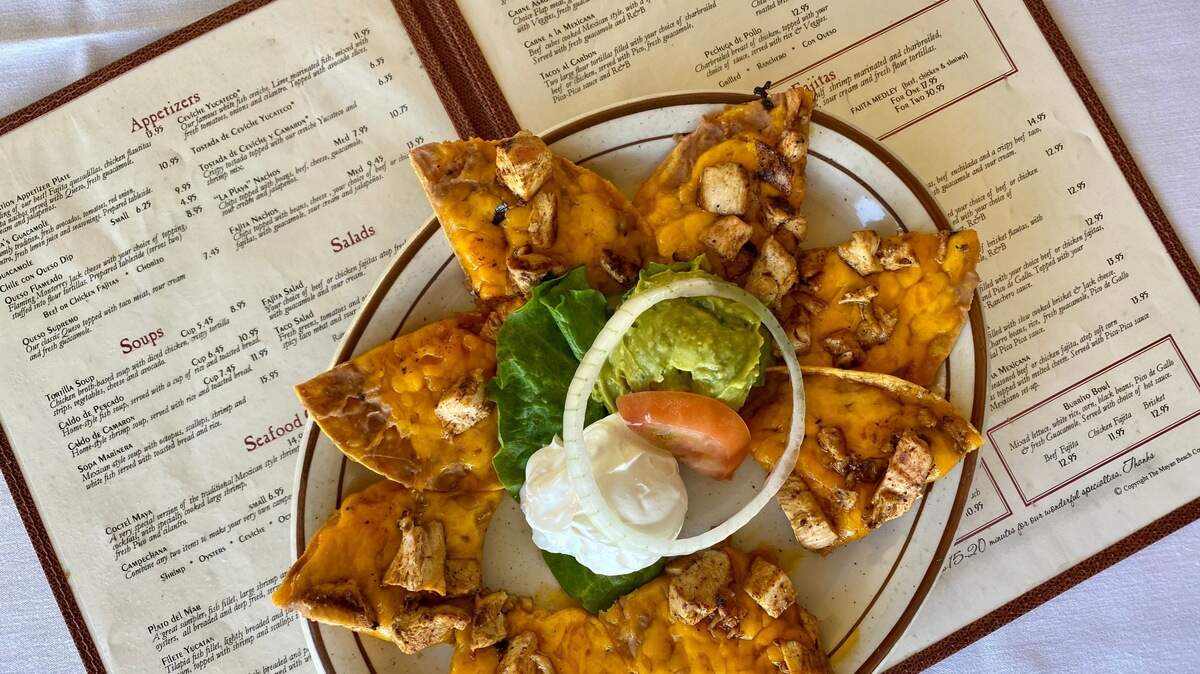 Chicken nachos at La Playa Maya in Ridglea.