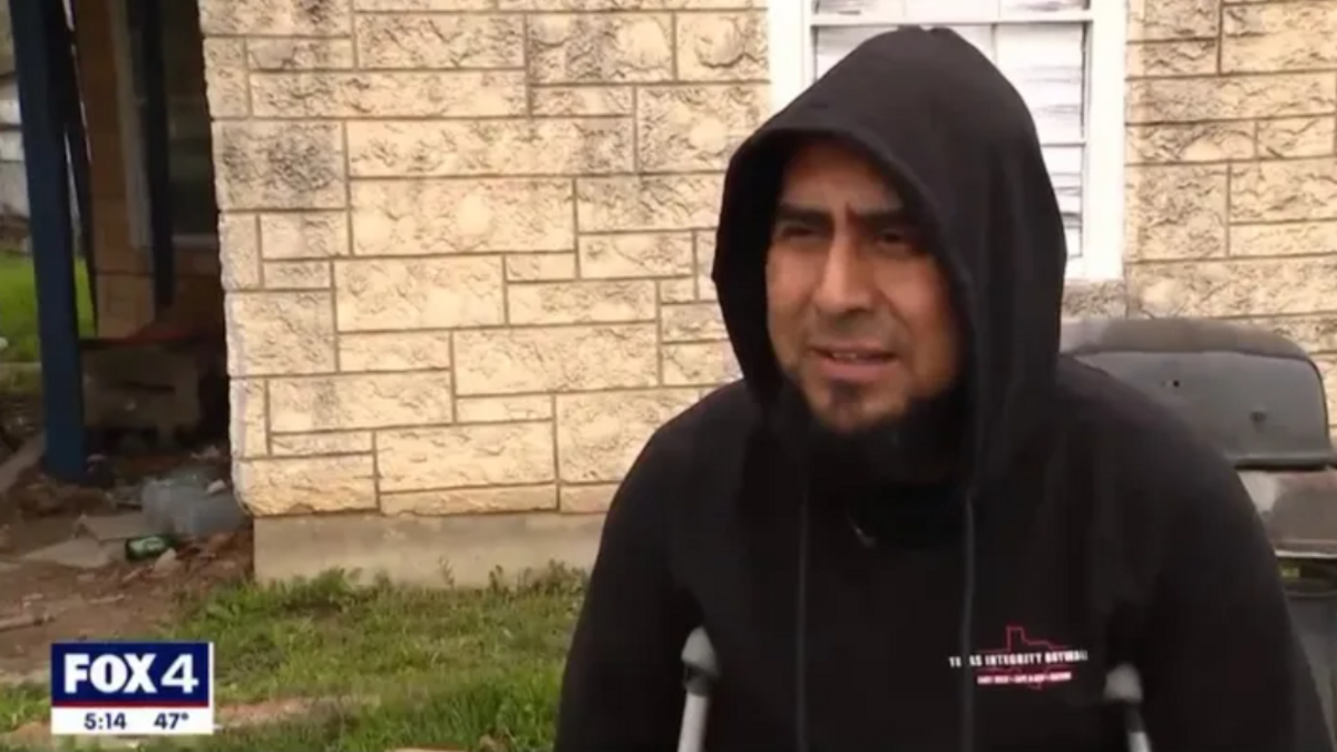 Federico Perez asks for financial assistance after being injured by a stray bullet that hit him in his leg on New Year’s Eve outside of his Fort Worth home.