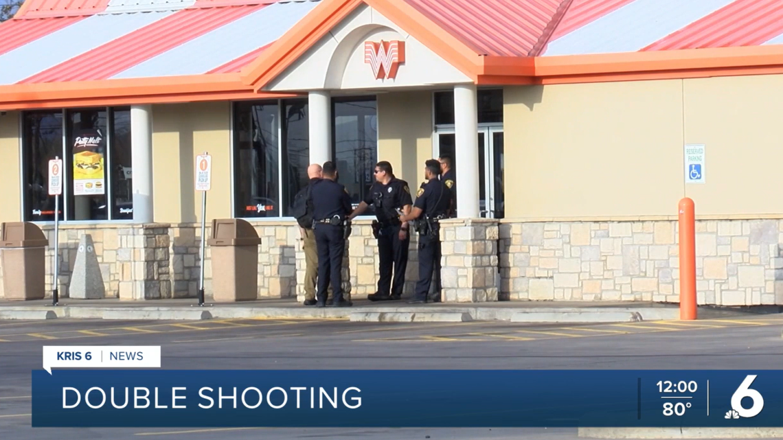A man shot his partner before also shooting himself at Whataburger, police said.