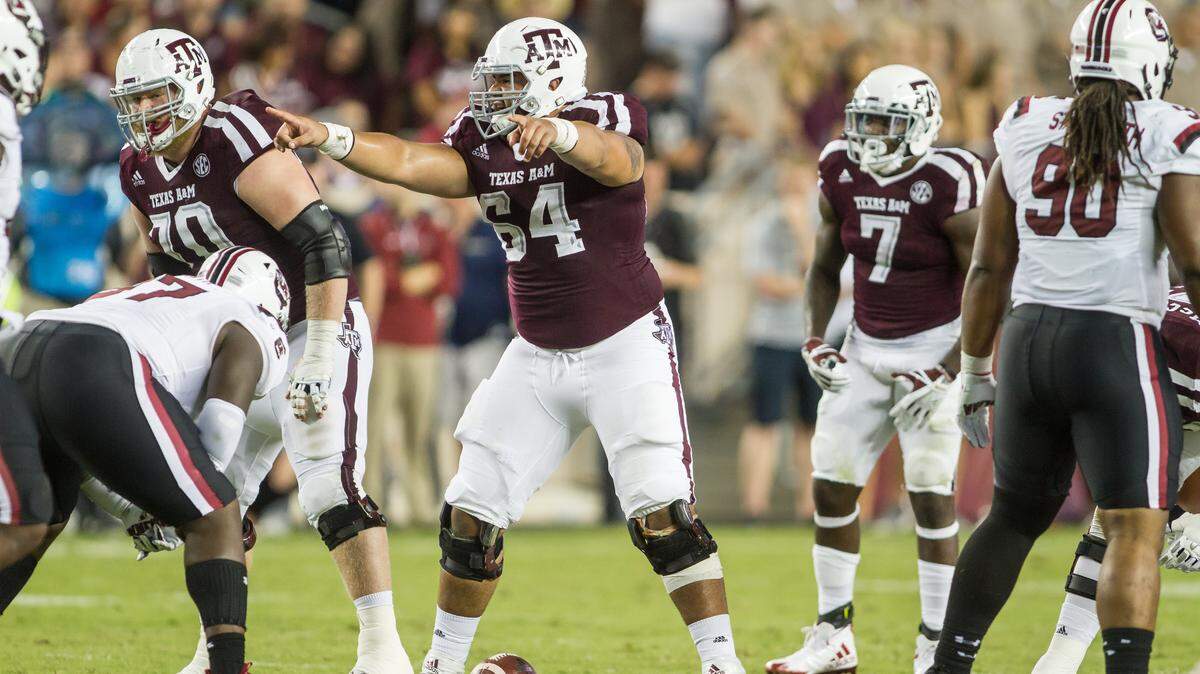 Texas A&M center Erik McCoy had an impressive showing at the NFL Combine, running a sub-4.9-second 40-yard dash and putting up 29 reps on the 225-pound bench press.