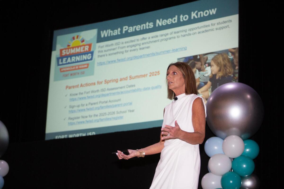 Fort Worth Independent School District hosts a family literacy conference on Saturday April 12th at O.D. Wyatt High School. Here Dr. Karen Molinar speaks about the parents part in education and literacy in their children’s lives.