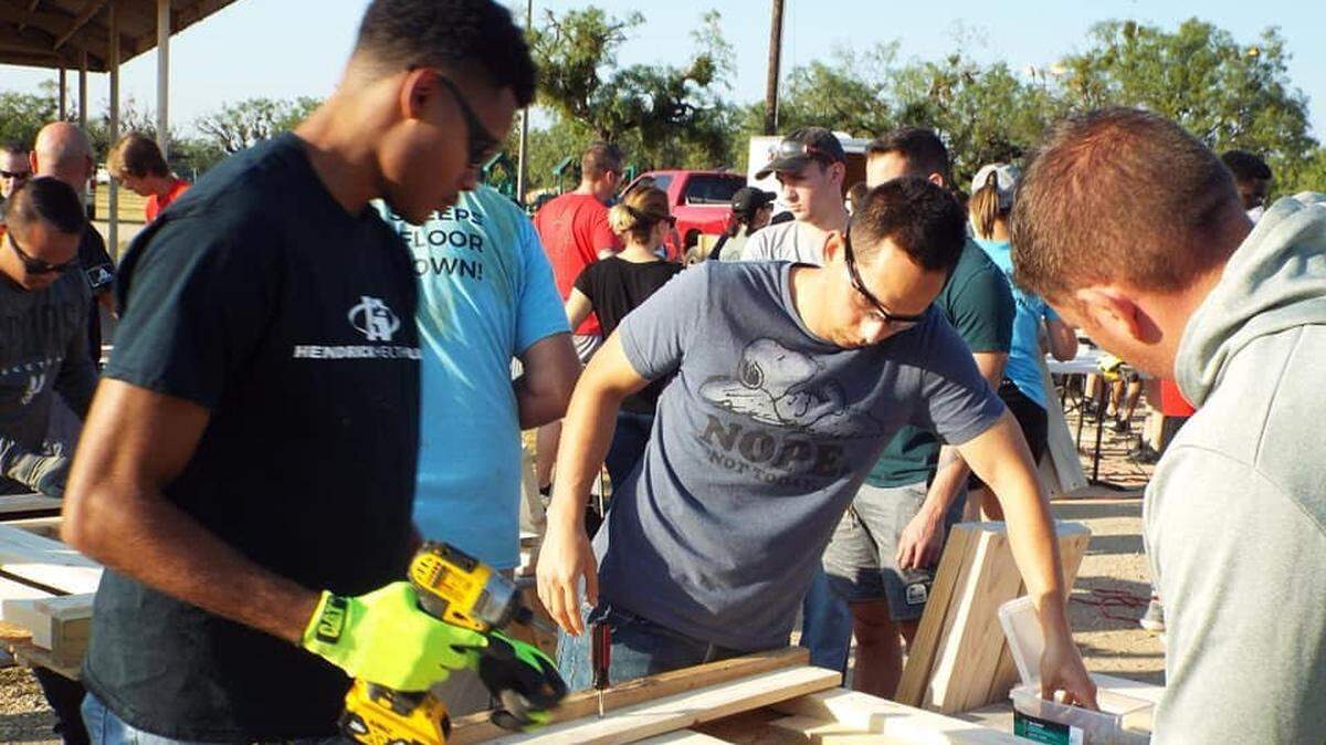 Sleep in Heavenly Peace volunteers help build beds for children who don’t have one SHP can provide a single bed or a bunk bed if needed. 