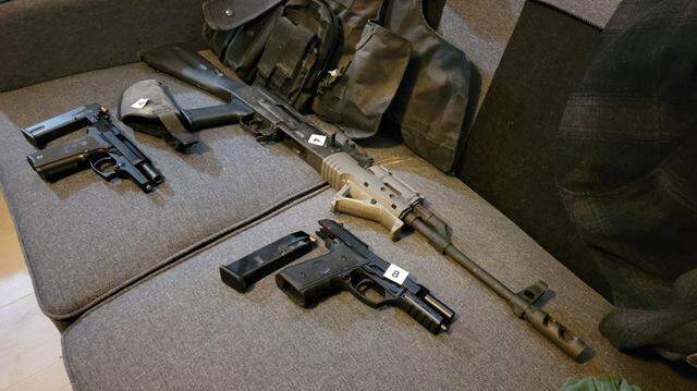 Police found “several handguns, extended magazines, long rifles, a bulletproof vest with armor plates, and hundreds of rounds of ammunition” after a man was accused of planning to go “human hunting,” according to a news release.