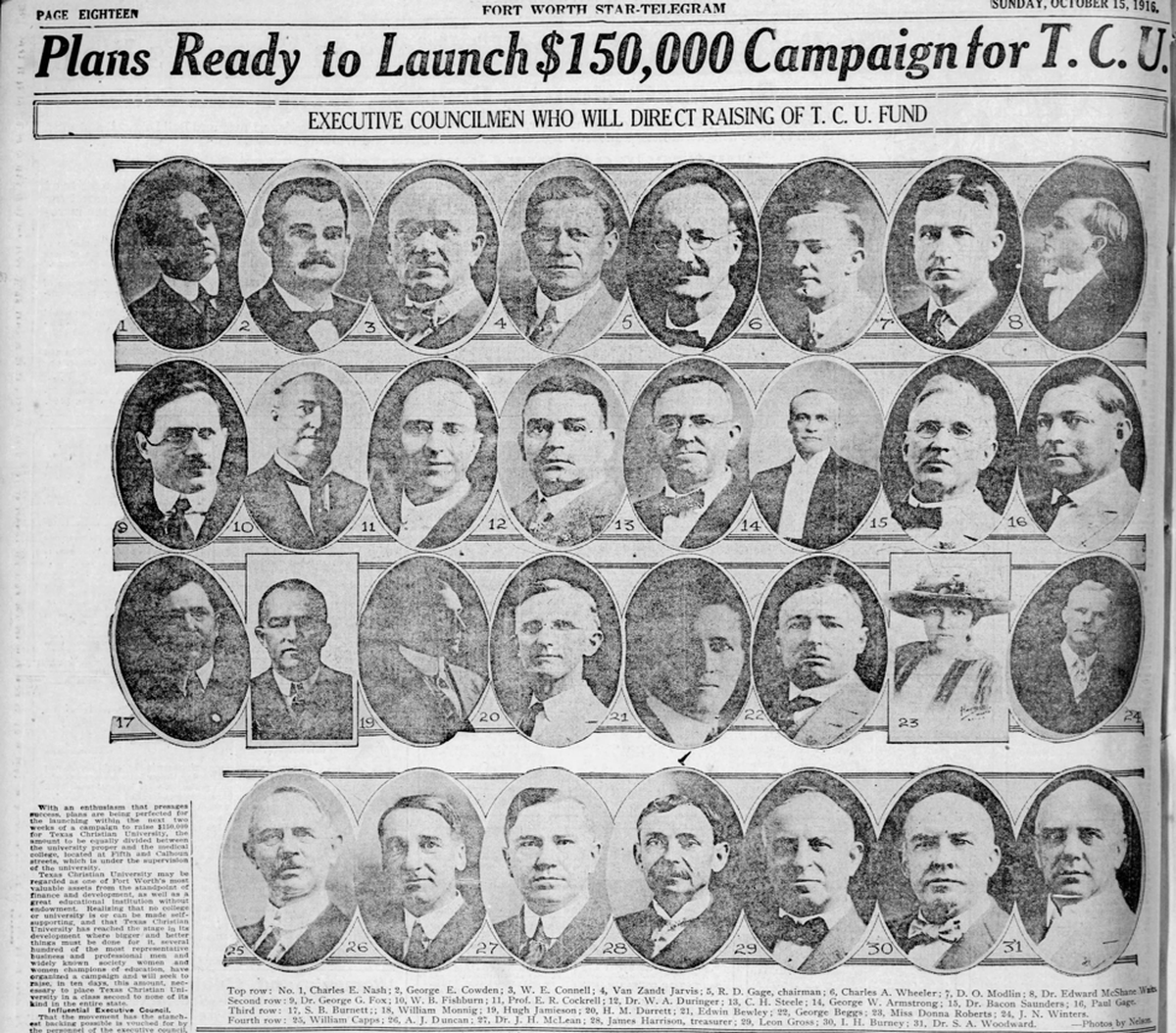 A clip from the Oct. 15, 1916, edition of the Fort Worth Star-Telegram.