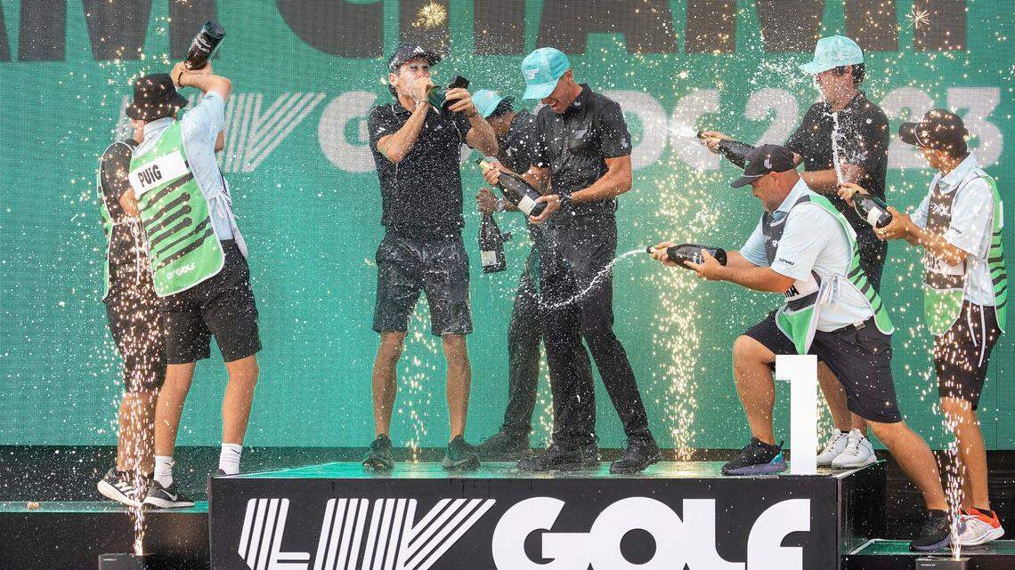 LIV Golf celebrated its biggest win when the PGA Tour announced Tuesday morning it was merging with the Saudi-backed startup golf league.