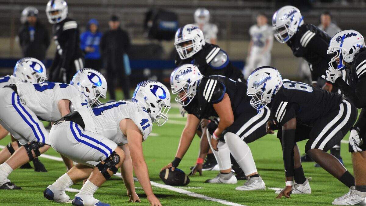 Fort Worth Southwest faces off against Decatur during a high school football game at Clark Stadium in Fort Worth, Texas Friday, November 8, 2024. Decatur won 45-0.
