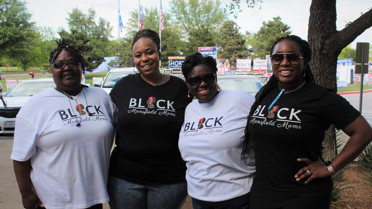 Della Sapp, Shawan Hagan-Cole, Ebony Turner and Patrice Key-Rhone are members of Black Mansfield Moms, a 1,600-member Facebook group that has become a resource for parents.