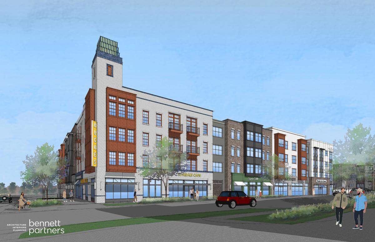 A rendering of the future “Hughes House” development in Fort Worth’s Stop 6 neighborhood.