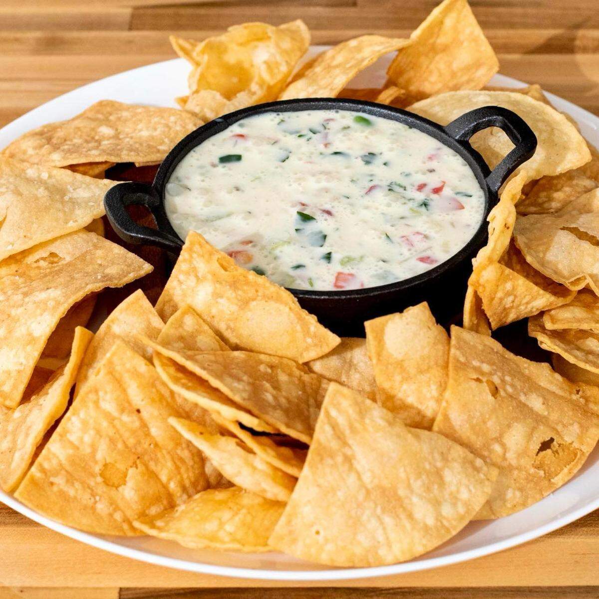 White queso at Neighbor’s House Grocery in downtown Fort Worth