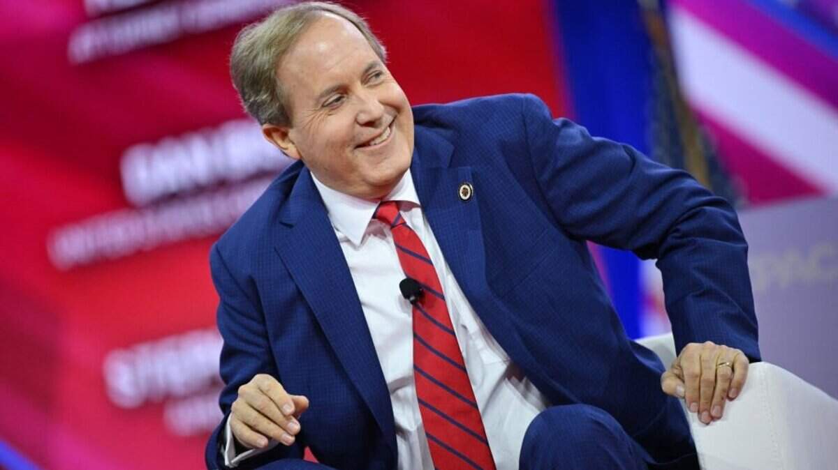 Texas Attorney General Ken Paxton speaks during the annual Conservative Political Action Conference in 2024.