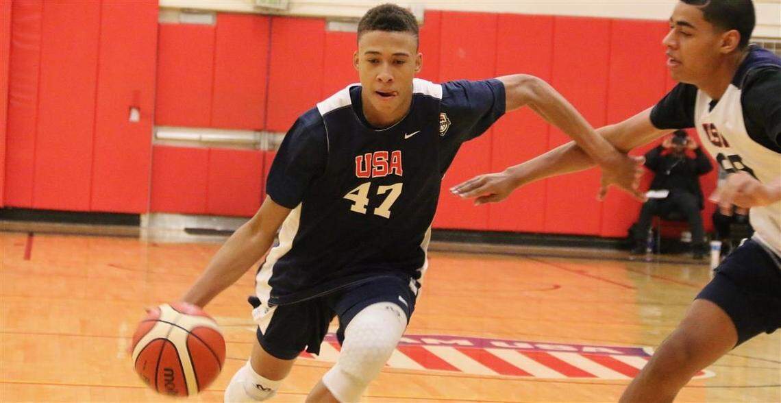 Five-star combo-guard RJ Hampton from Little Elm, Texas.
