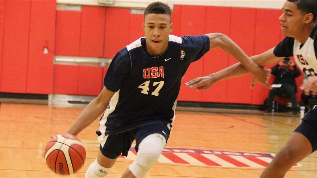 Five-star combo-guard RJ Hampton from Little Elm, Texas.