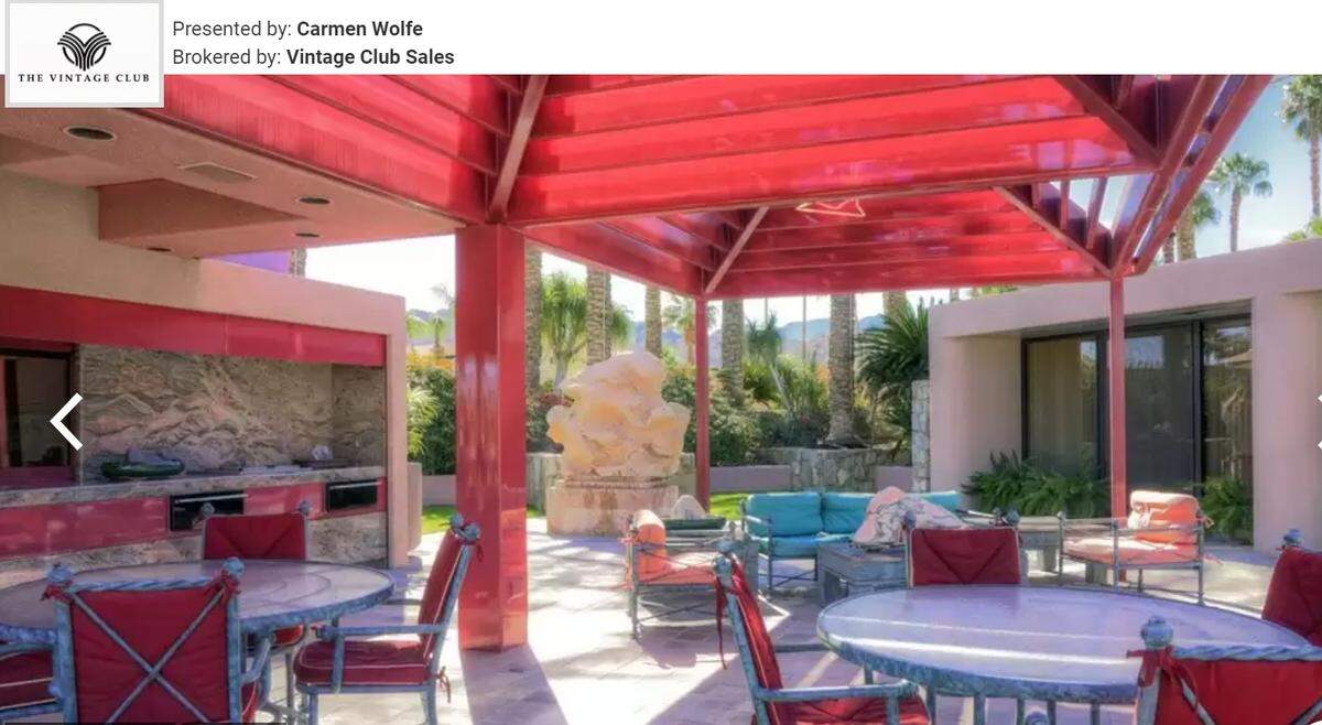 Outdoor dining area