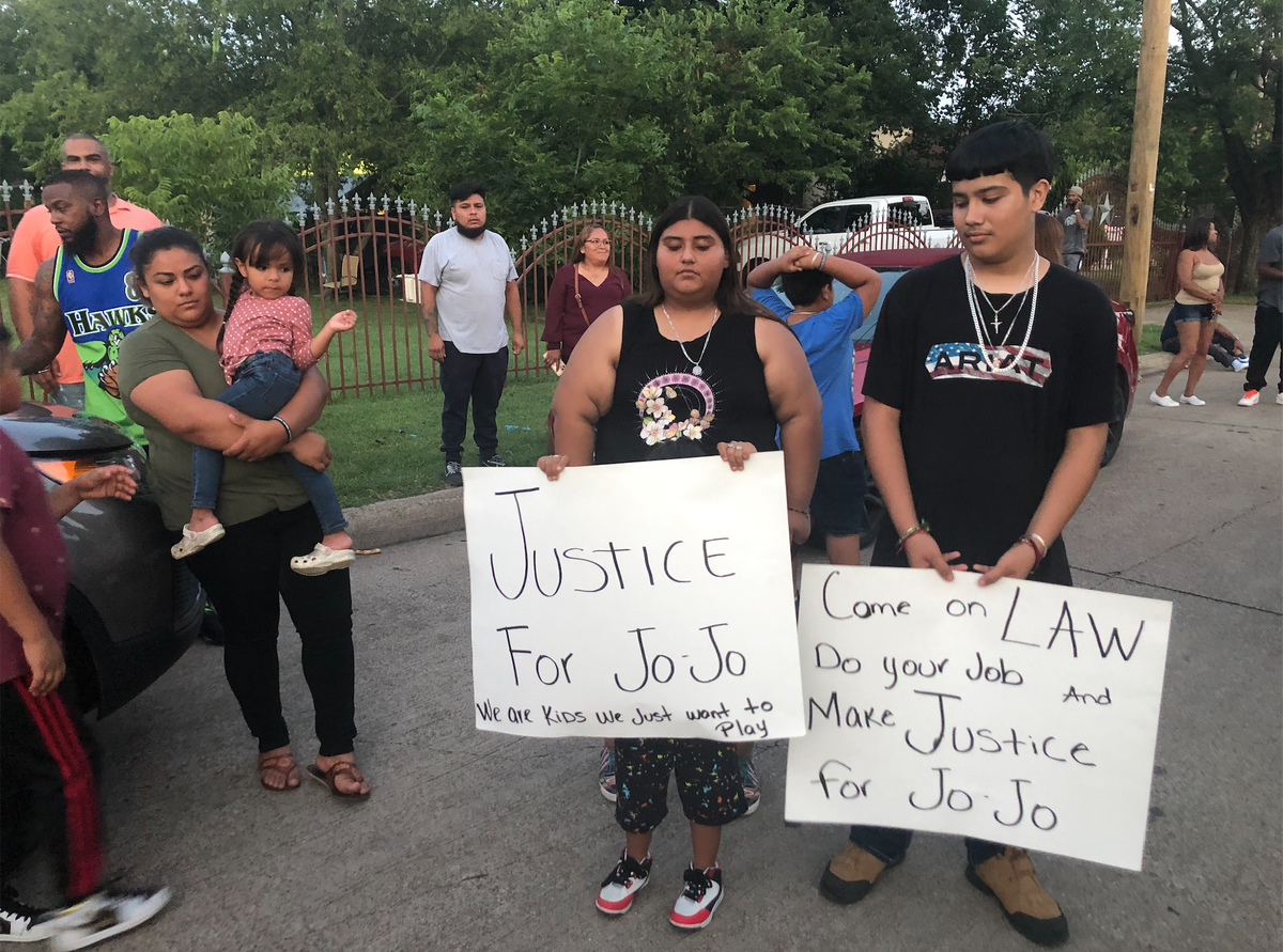 Members of the community protested outside the home of a juvenile suspected in the hit-and-run of an 8-year-old. The mother of the child said she was frustrated when police did not immediately arrest the person suspected of hitting her son.