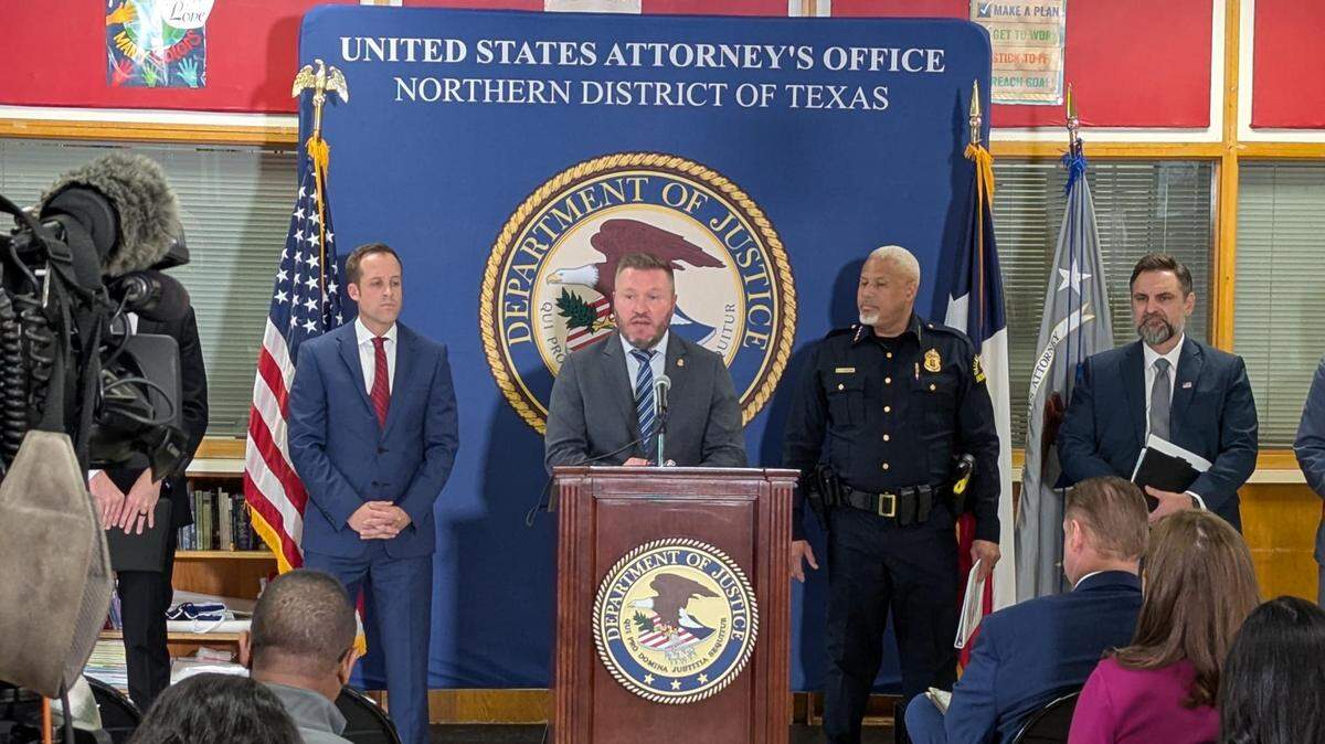 The U.S. Attorney’s Office for the Northern District of Texas, Dallas police and other agenices announced the expansion of the Project Safe Neighborhoods program into Northwest Dallas to combat gun trafficking, human trafficking, and drug distribution.
